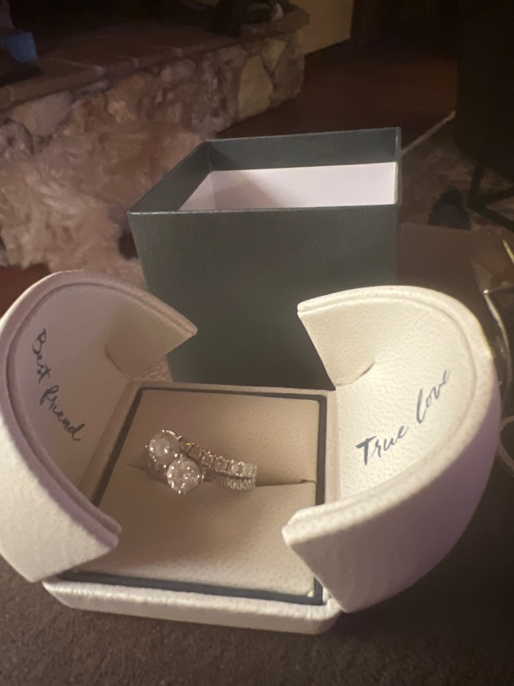 Ever us wedding ring set